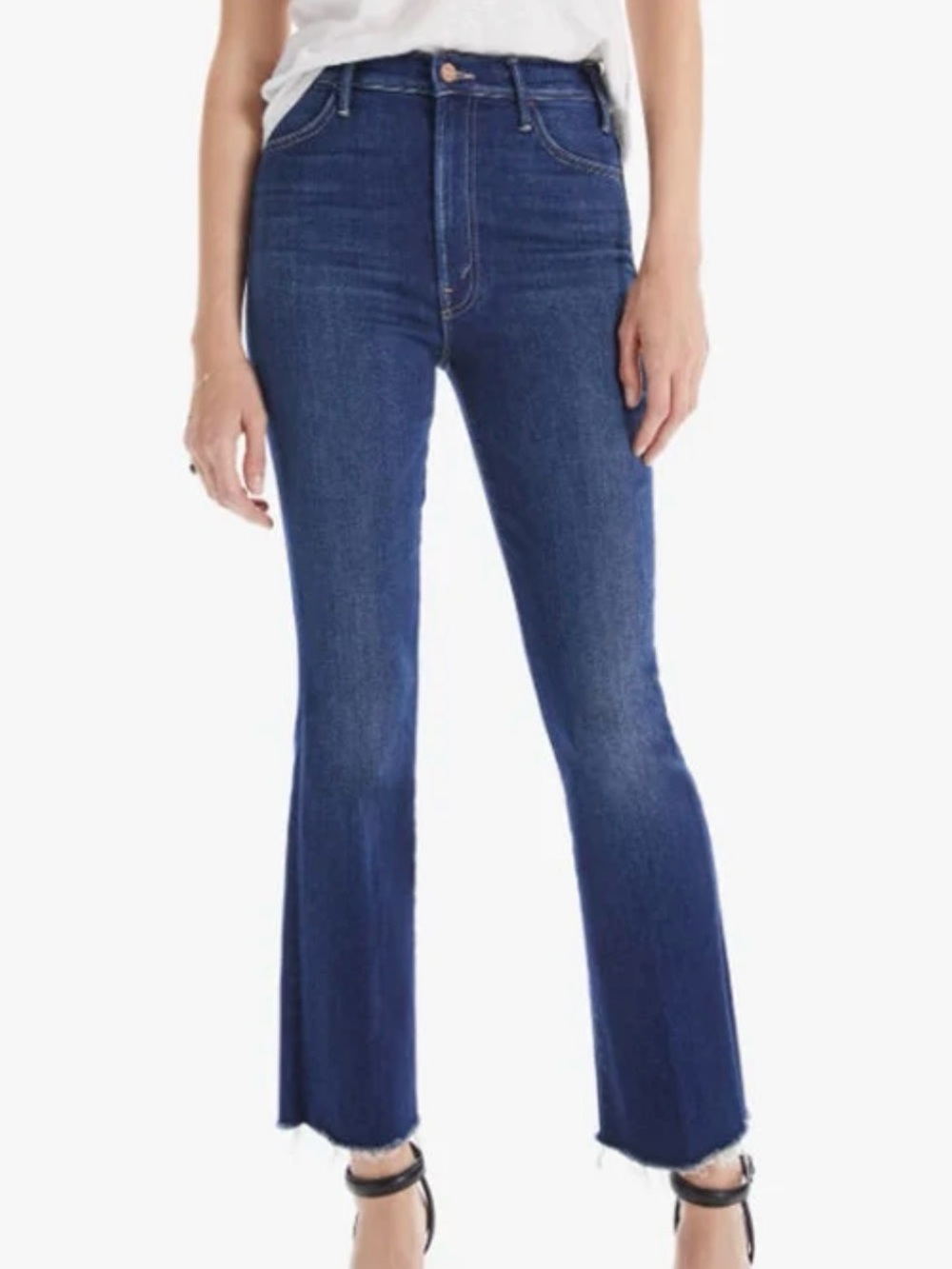 MOTHER THE HUSTLER ANKLE FRAY JEANS IN HOME MOVIES WOMENS SZ 27
